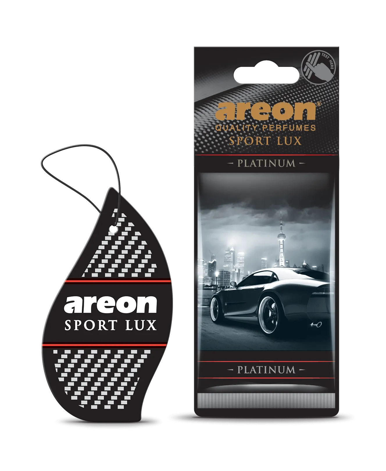 AREON Sport Lux Platinum SL03 – עץ ריח תלוי בניחוח הדרי-עצי “Platinum”