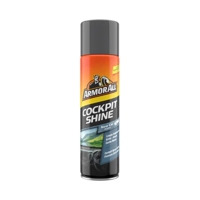 תרסיס סקאי והברקת דשבורד Armor All Cockpit Shine New Car 500 מ"ל
