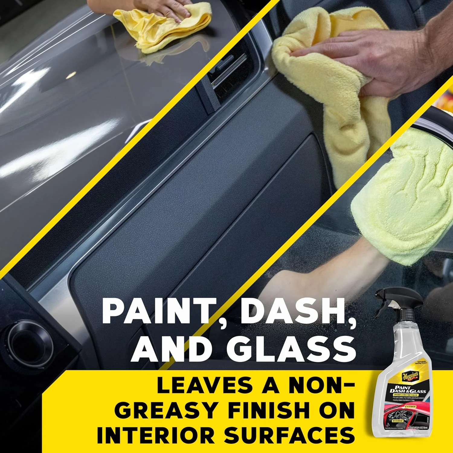 Meguiar’s Paint, Dash & Glass - ספריי לניקוי והגנה פנימית וחיצונית (710 מ"ל) - Image 4